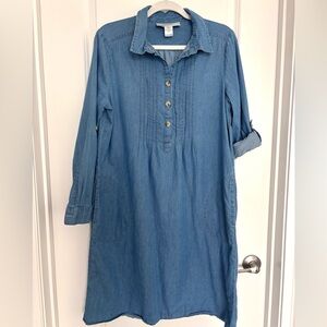 Denim Moves Blue 100% Cotton King Sleeve Jean Dress